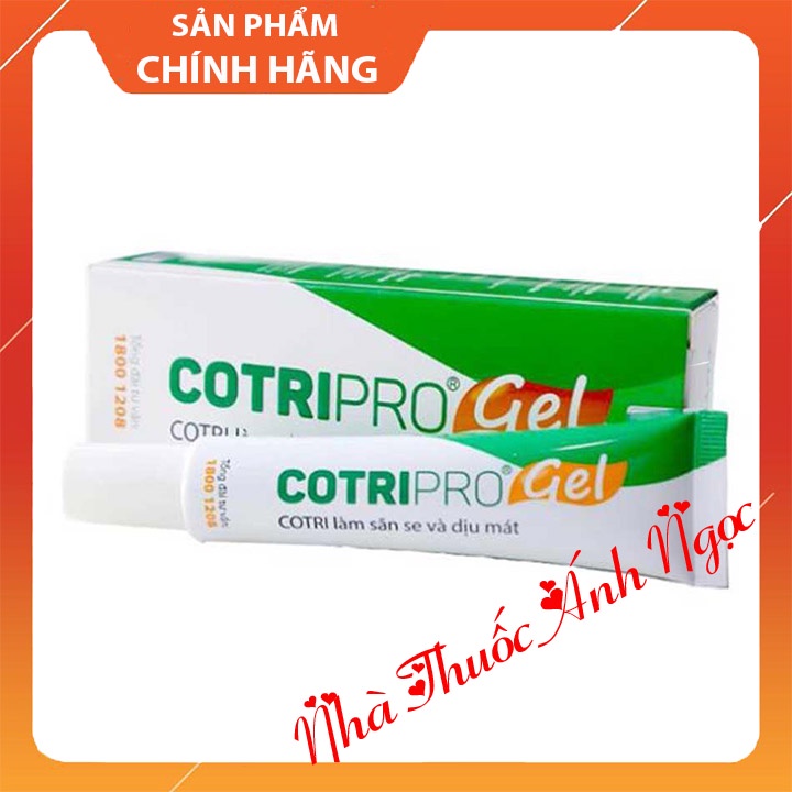 Gel bôi trĩ cotripro gel giảm nhanh triệu chứng đau, nóng rát, chảy máu, giúp co và làm săn se búi trĩ nội, trĩ ngoại