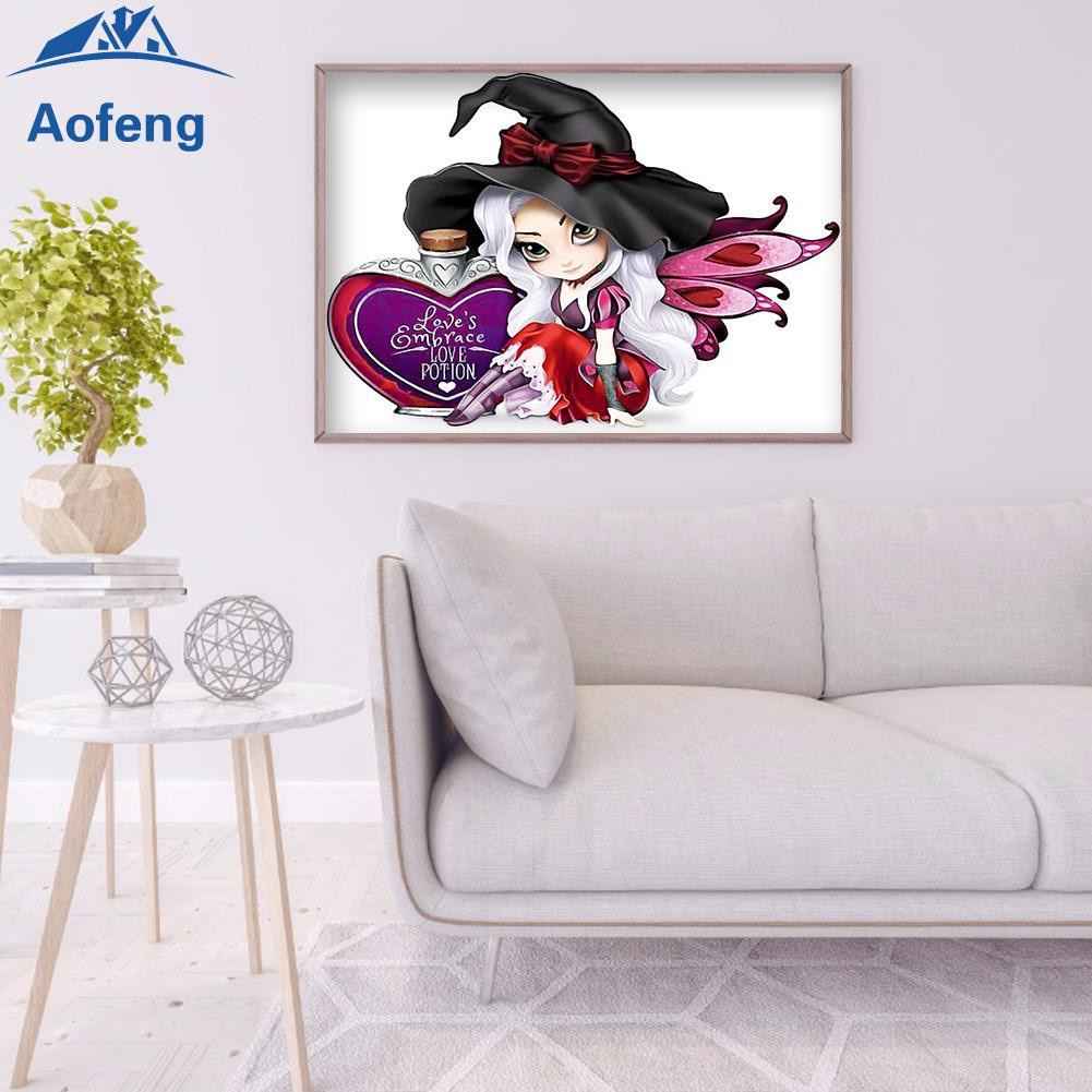 COD❤Diamond Painting Big eyes doll Partial Special Rhinestone Picture