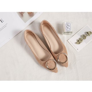Giày Búp Bê Nữ Mũi Nhọn Size Lớn