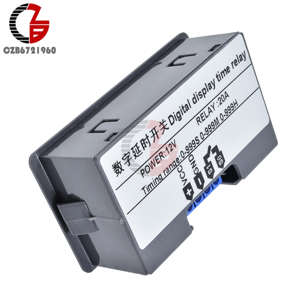 Mô đun rơ le hẹn giờ màn hình led kỹ thuật số kép 12V 110V