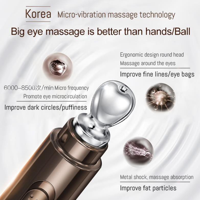 Máy massage mắt Kèm dưỡng mắt sử dụng rung tần số cao xóa thâm quầng nâng da vùng mắt | BigBuy360 - bigbuy360.vn