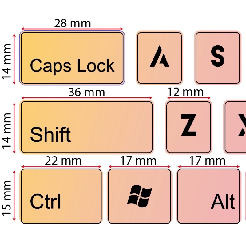 Decal - Sticker dán bàn phím PC