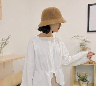 mũ bucket vành thẳng nhỏ giống chị heominhon