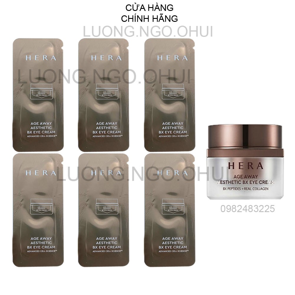 [Mới - Hot] Kem mắt Hera tím lấp đầy nếp nhăn, giảm thâm và bọng mắt - HERA Age Away Aesthetic Advanced Cell Science 1ml