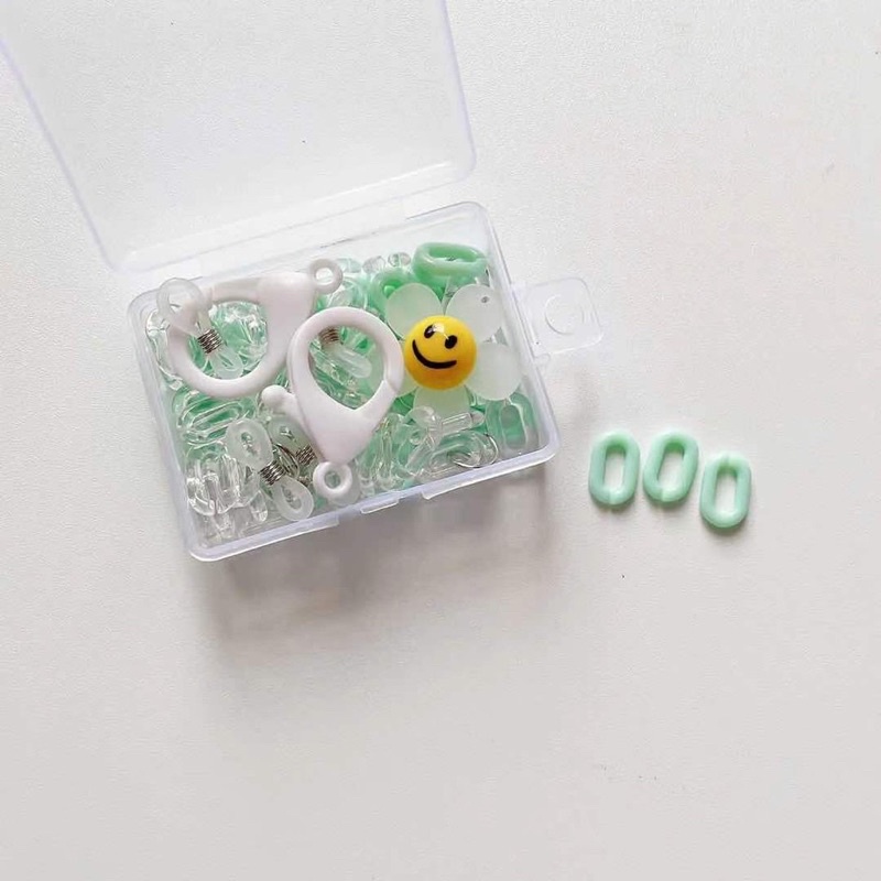 DIY Tự làm dây đeo khẩu trang- mẫu hoa mix 2 màu