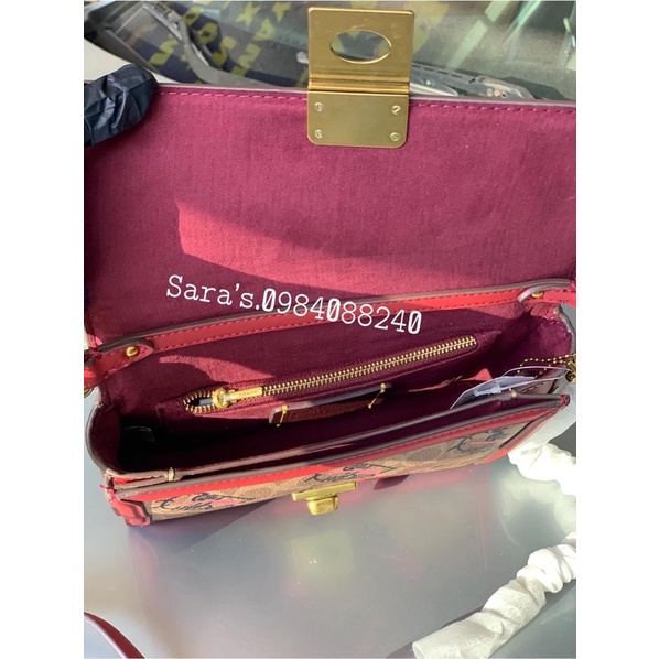 Sẵn - Túi Coach hutton hoạ tiết - authentic