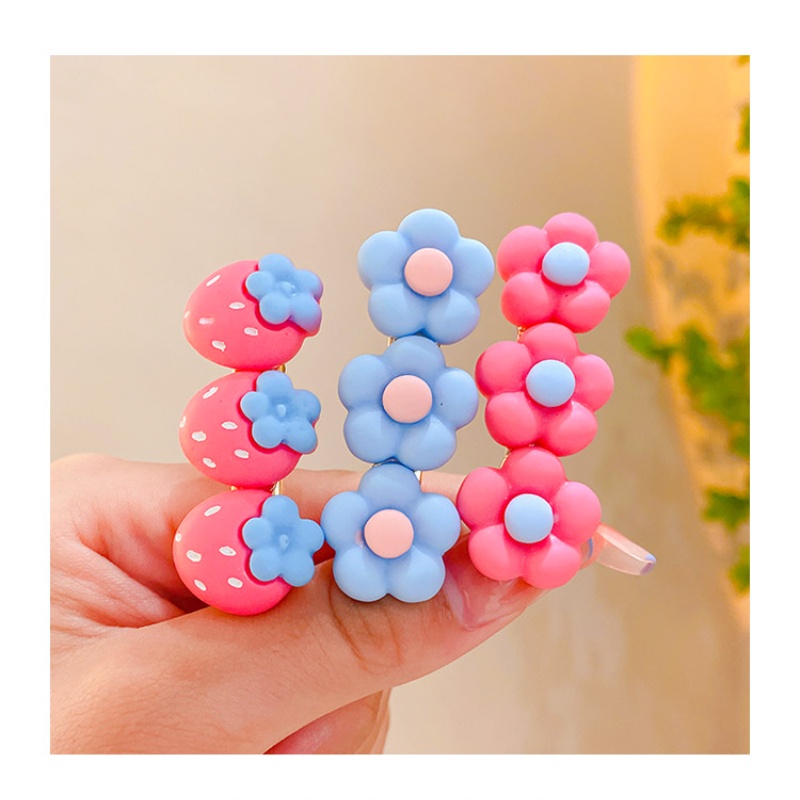 Kẹp Tóc Đính Hoa Dễ Thương Cho Bé Gái