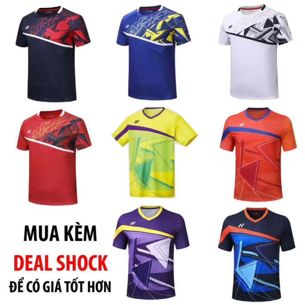 Áo Cầu Lông Nam Nữ Yonex 6050 thun lạnh đẹp, mẫu đẹp 2020, hút mồ hôi tốt ⚡ Đẹp -