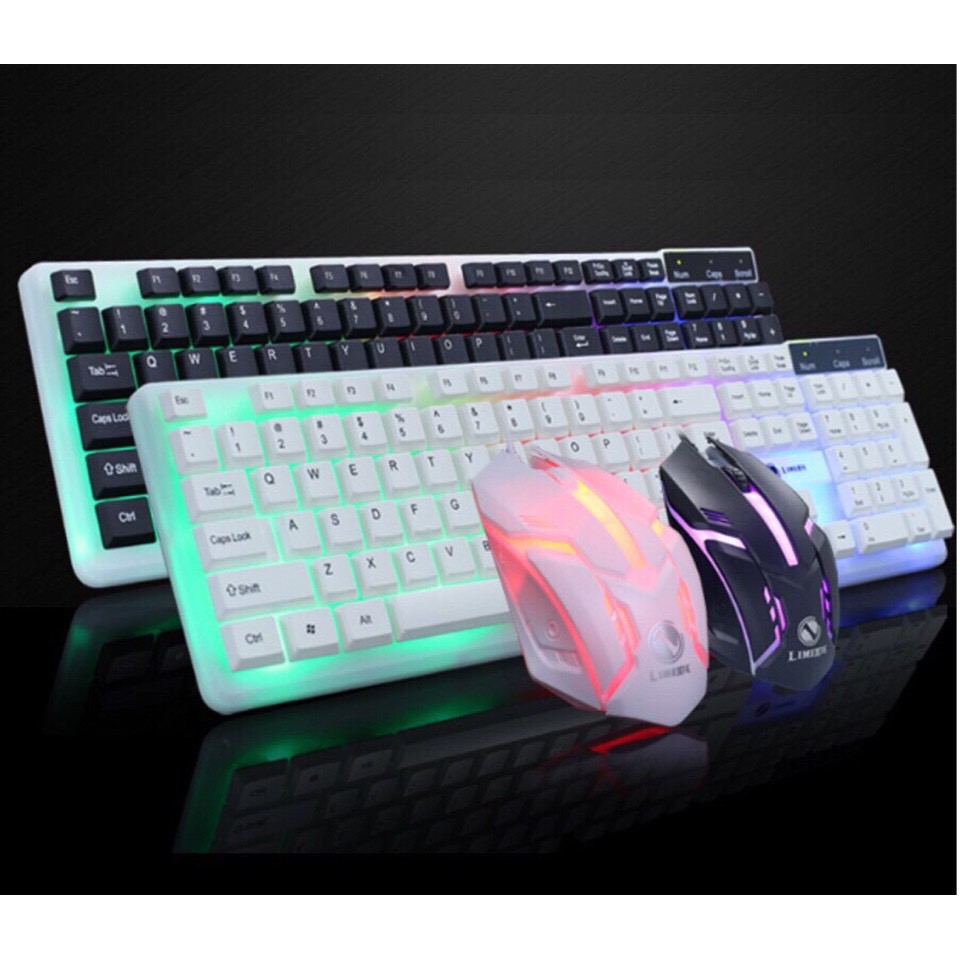 Bộ phím chuột gaming giả cơ Limeide GTX300 | LED RGB chơi game tuyệt đỉnh | BH 12 tháng