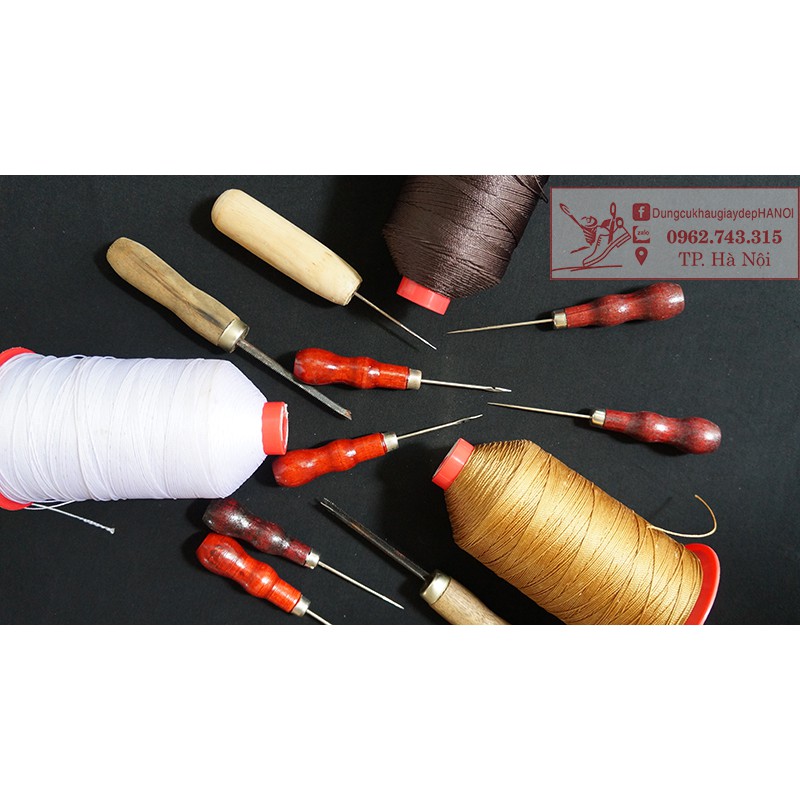 COMBO 2 kim móc khâu giày chuyên dụng kèm 1 tép chỉ