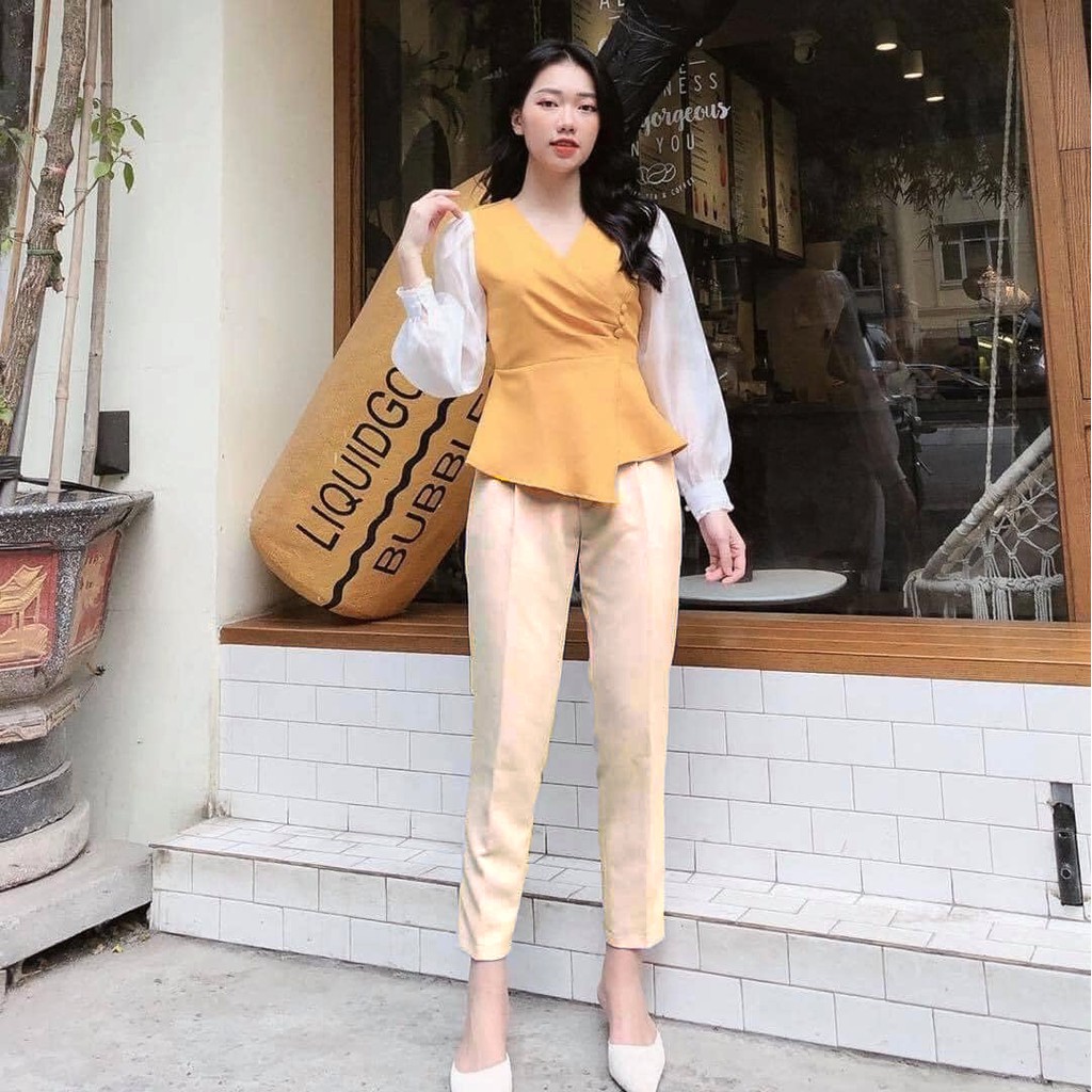 Quần Tây Công Sở Nữ, Quần Âu Nữ Baggy Chun Sườn Vải Vitek Xuất Khẩu Ống Suông Loại Đẹp B093 | BigBuy360 - bigbuy360.vn