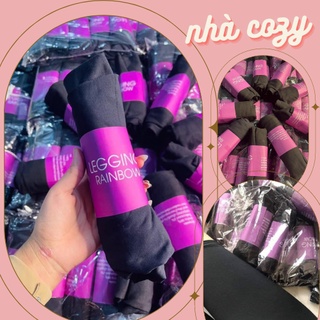 Quần leeging nữ ⚡ siêu hot ⚡ cuộn tím vải thái mặc ở nhà, đi chơi,kết hợp áo phông dễ thương