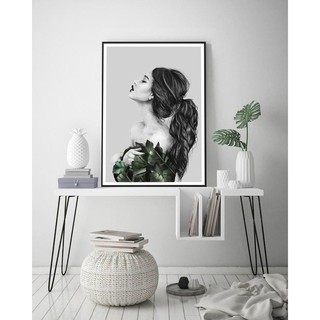 Tranh treo tường Canvas trang trí cô gái 12 40x60cm ( kèm theo khung )