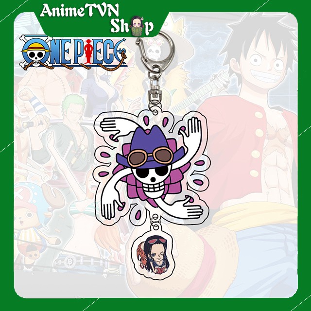 Móc khoá Mica anime One Piece - Đảo hải tặc (Loại 3) - Nhựa Cứng Acrylic In 2 mặt sắc nét ( ảnh thật )