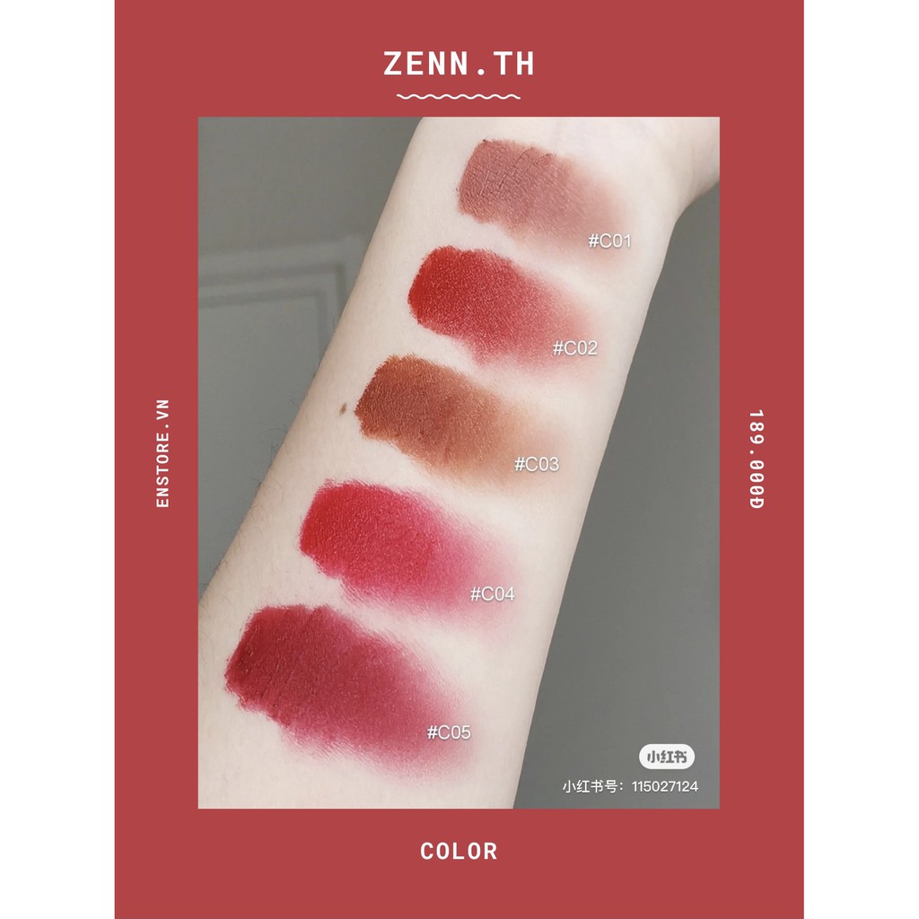 [ZENN.TH] Son kem lì Zenn.th Cotton-Kissed Matte Liquid