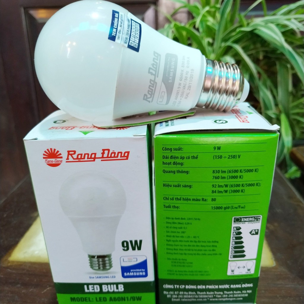 Bóng led Rạng Đông 9w, 15w, 20w,30w,50w