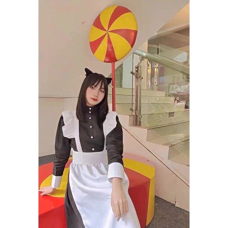 Set cosplay hầu gái, set maid dành cho cả nam và nữ Full phụ kiện
