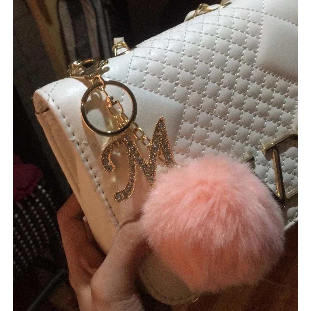 Móc Khóa Nhồi Bông Đính Đá Họa Tiết Hoạt Hình Dễ Thương