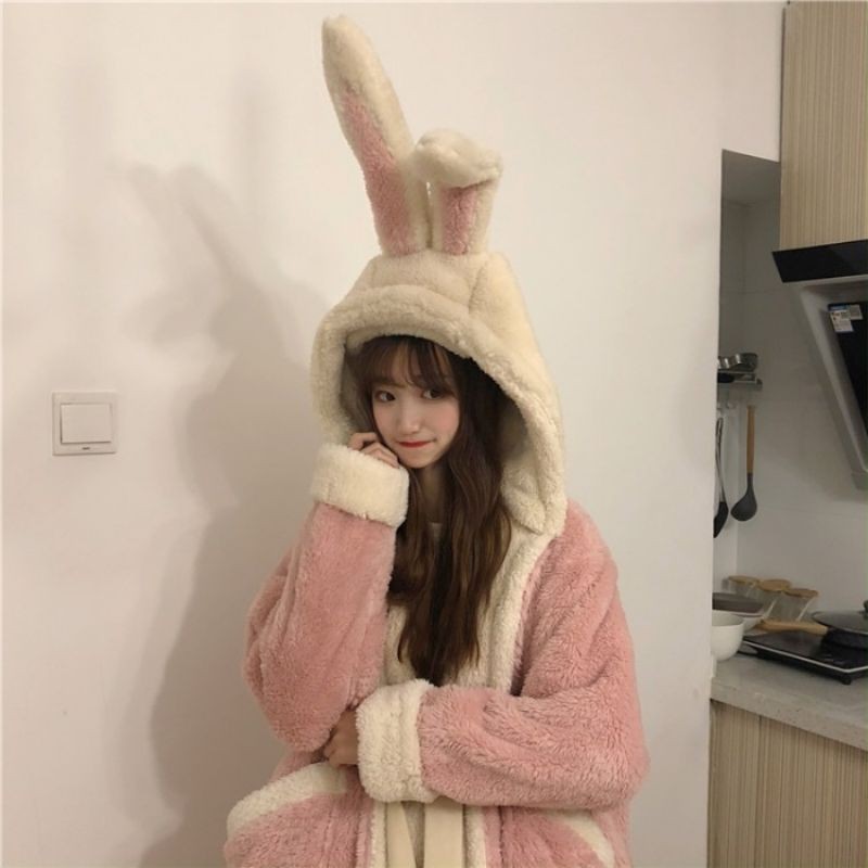 ORDER_Bộ Ngủ Thỏ Khoác Dễ Thương N227