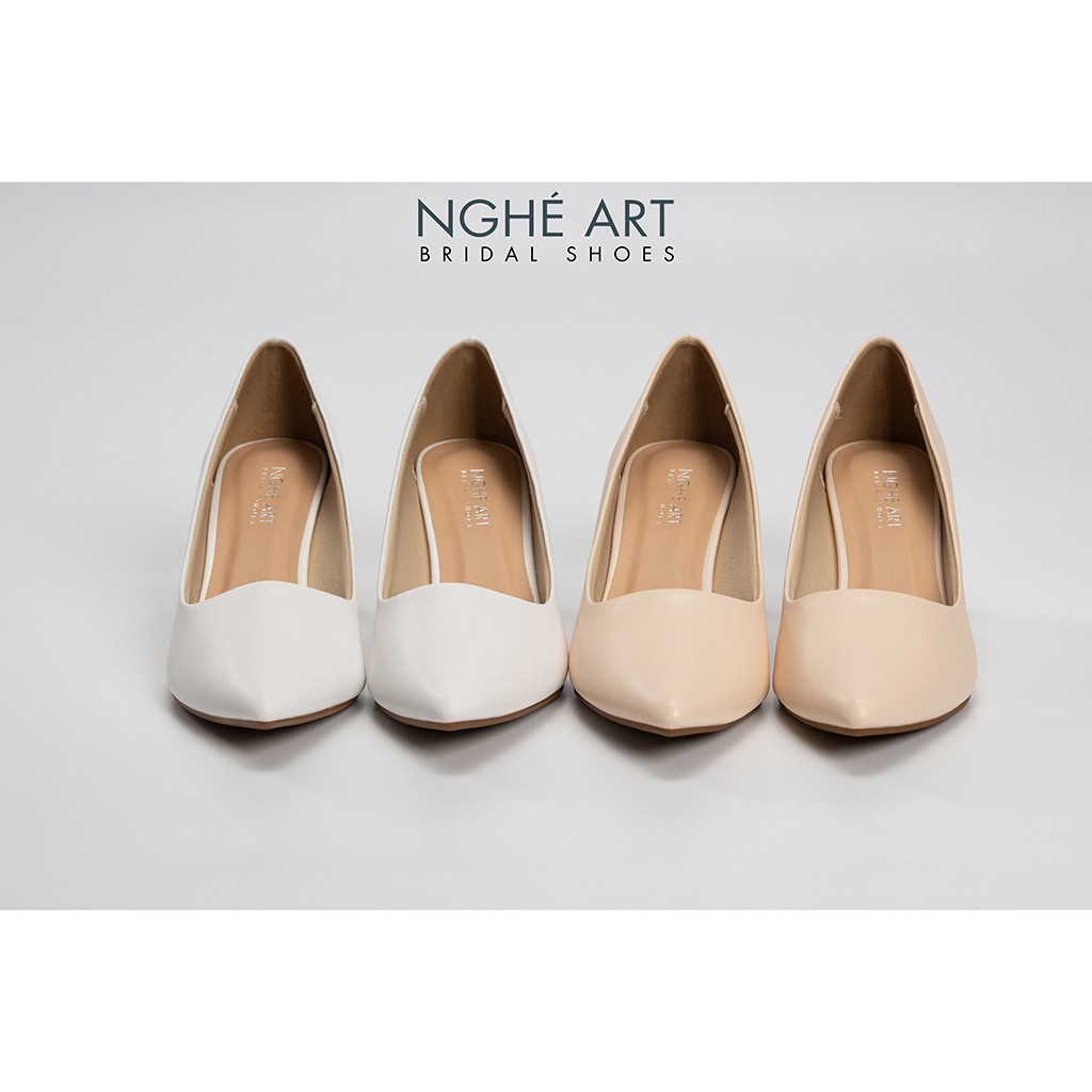 Giày cưới Nghé Art basic bít mũi 227