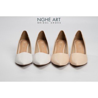 Giày cưới Nghé Art basic bít mũi 227-6p-da