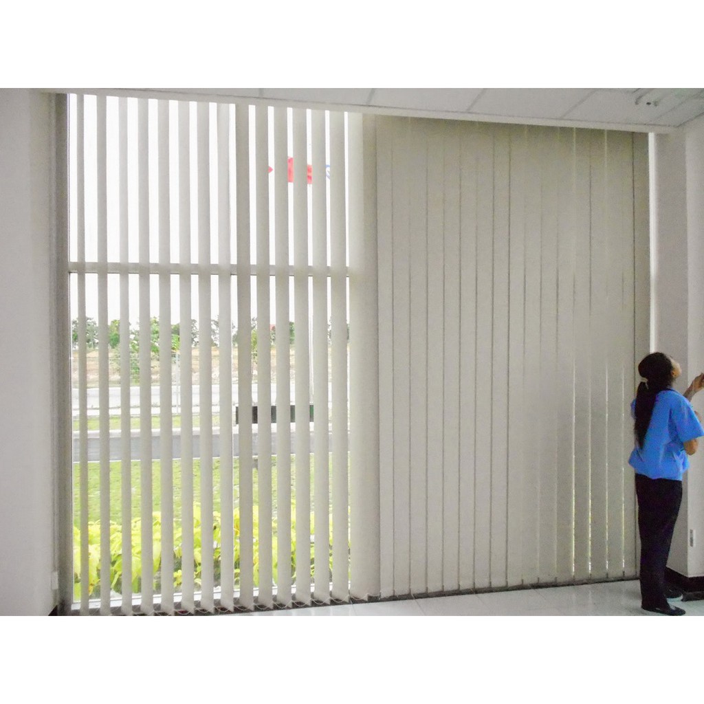Rèm sáo dọc, rèm sáo lá cao cấp , VẢI TRƠN 4 MÀU, lá 90mm, đặt theo yêu cầu