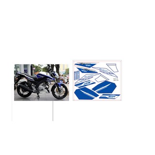 Tem rời fz150i xanh trắng gp