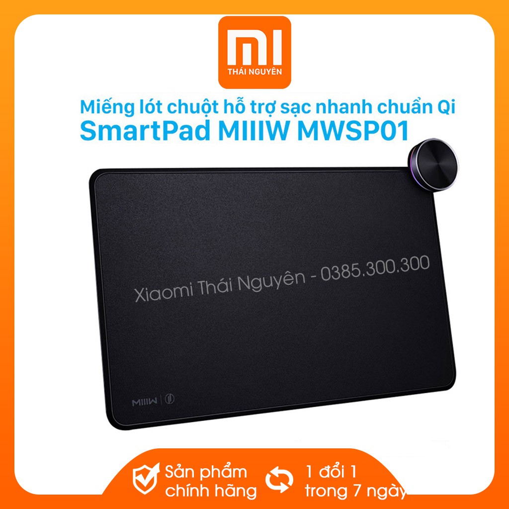 Miếng lót chuột hỗ trợ sạc nhanh chuẩn Qi SmartPad MIIIW MWSP01