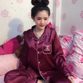 Đồ bộ phi lụa, đồ bộ mặc nhà cực ấm, chất liệu bao mềm mịn