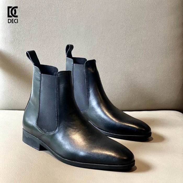 [Mã LTNP200 giảm 200K đơn 699K] Giày chelsea boot DECI bốt da bò 100%