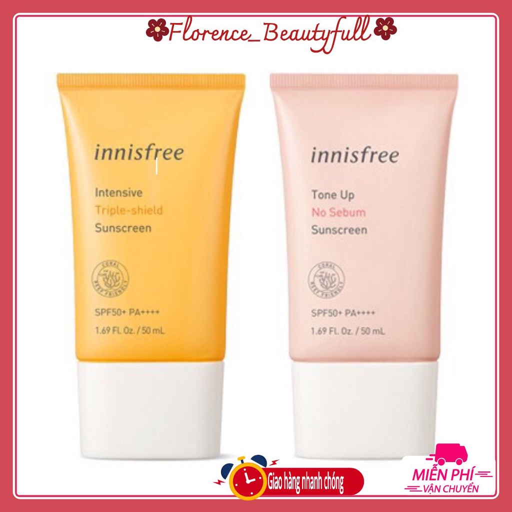 Kem Chống Nắng Innisfree Triple Care SPF 50+ PA++++ Phù hợp với mọi loại da