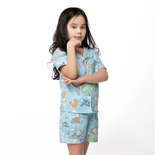 Pijama bé gái áo cộc quần đùi