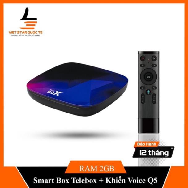 Android Tivibox T8 PLUS mini phiên bản Ram 2GB và Bộ nhớ trong 16GB - BH 1 năm , tặng kèm khiển giọng nói