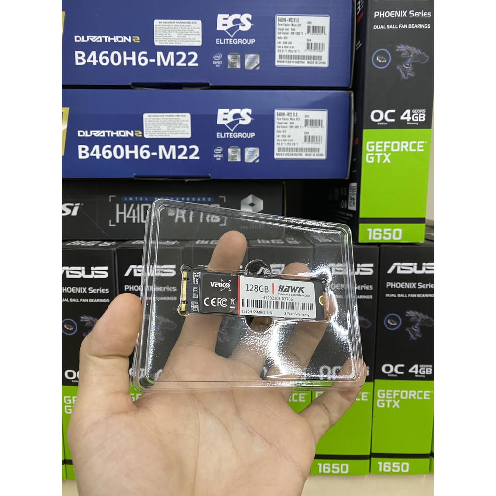 Ổ cứng SSD 128G Verico Hawk NVMe PCIe Gen3x2 M.2 - mới