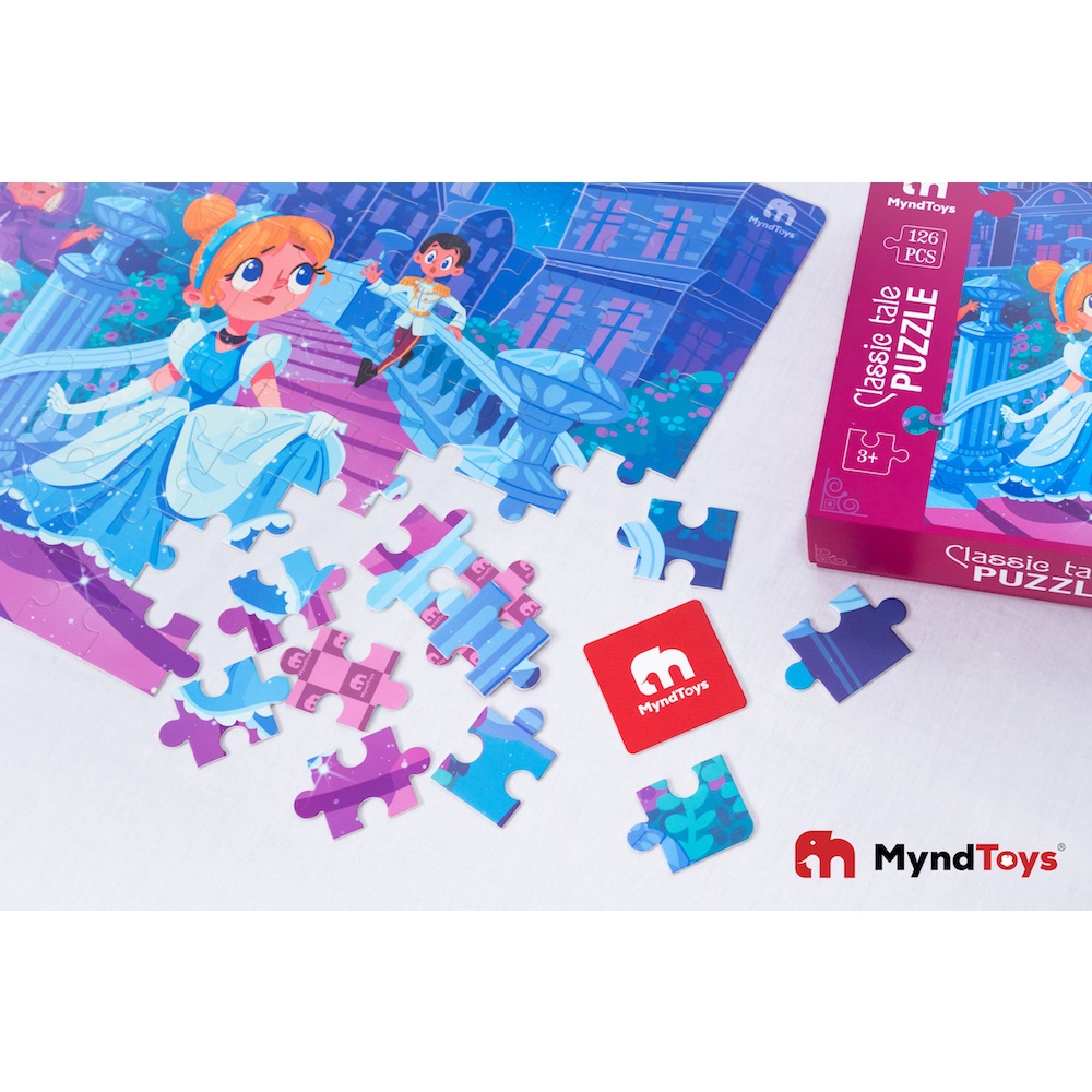 Ghép Hình 126 Mảnh Chủ Đề Lọ Lem Cinderella Cho Bé Từ 4.5 Tuổi - MyndToys