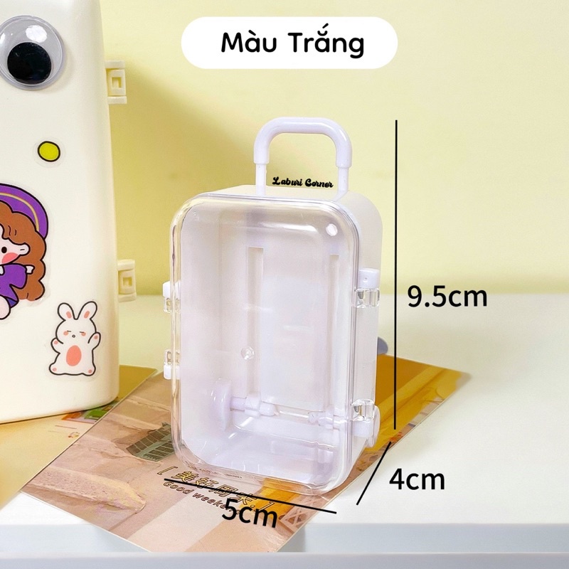 HỘP NHỰA VALI TRANG TRÍ 4 MÀU SIU XINH
