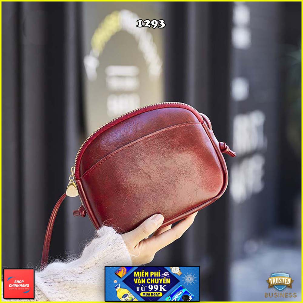 Túi đeo chéo thời trang✨FREESHIP✨túi da form oval nữ tính siêu xinh SH1294