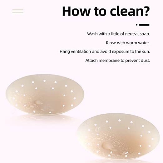 1 Cặp Miếng Dán Ngực Silicone Vô Hình Tái Sử Dụng Cho Nữ