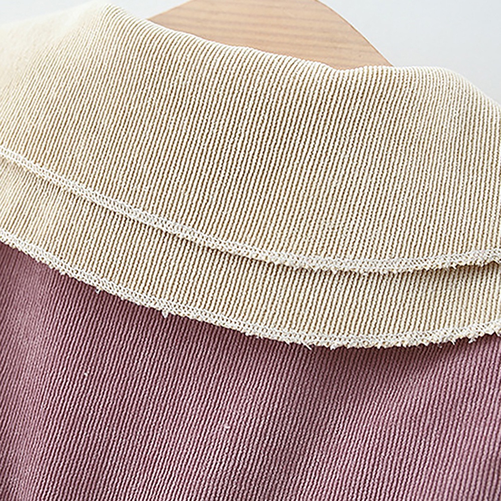 BEAR LEADER Đầm Tay Dài Màu Trơn Đính Nơ To Thời Trang Mùa Thu Xinh Xắn Cho Bé Gái 0-24 Tháng Tuổi