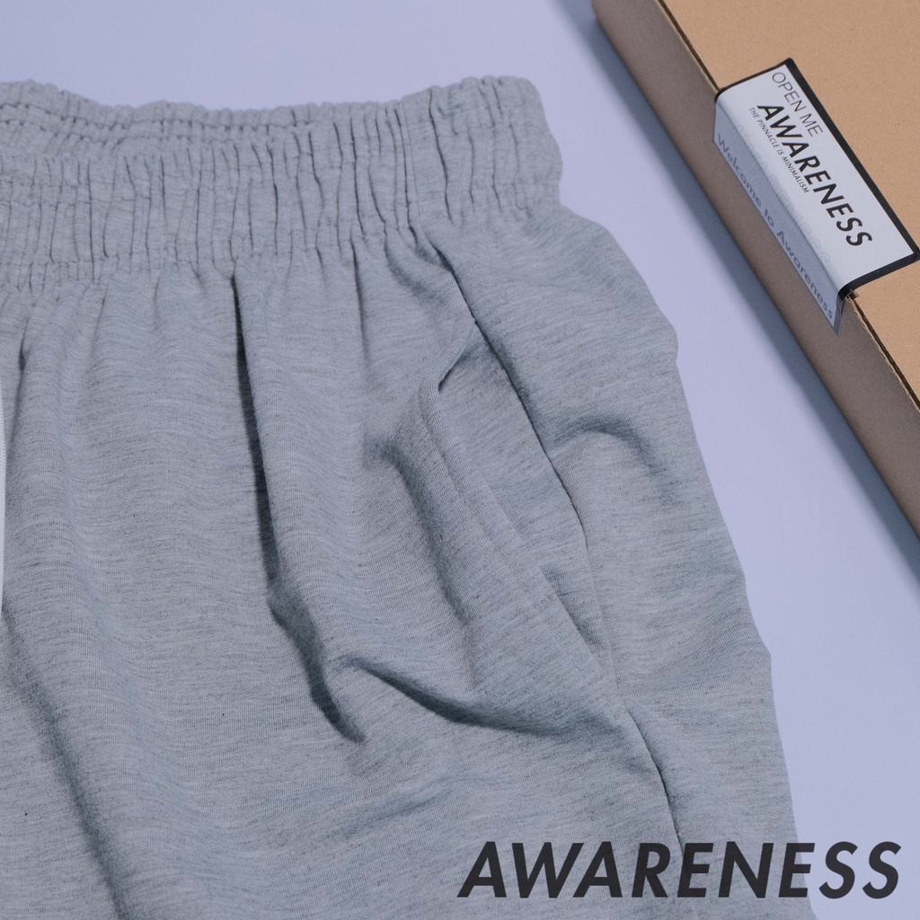 Quần Thun Đen Xám ống rộng Nam Basic - Quần Thun Nam Nữ dễ phối đồ - Phong cách Hàn Quốc - awareness