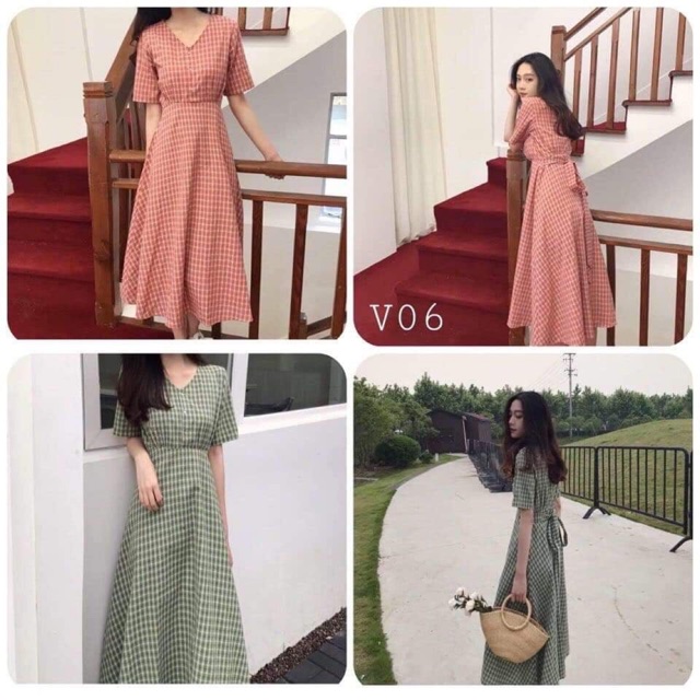Váy kẻ caro