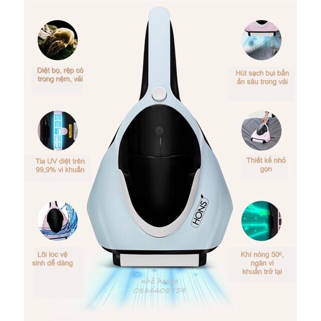 Máy hút bụi diệt khuẩn UV HONS-2000/2100- Hàn Quốc | BigBuy360 - bigbuy360.vn