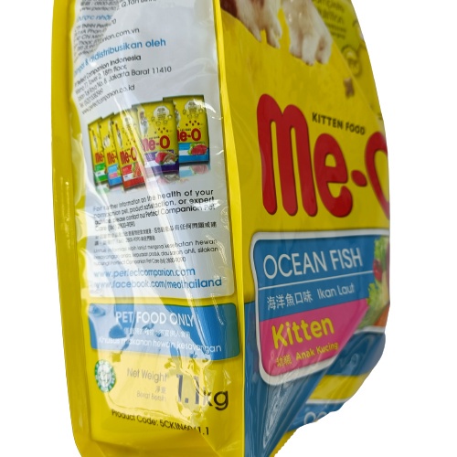 Thức ăn hạt cho Mèo con Me-O Ocean Fish Kitten Gói 1.1Kg Vị cá biển Xuất xứ Thái Lan Giúp cung cấp đầy đủ dinh dưỡng