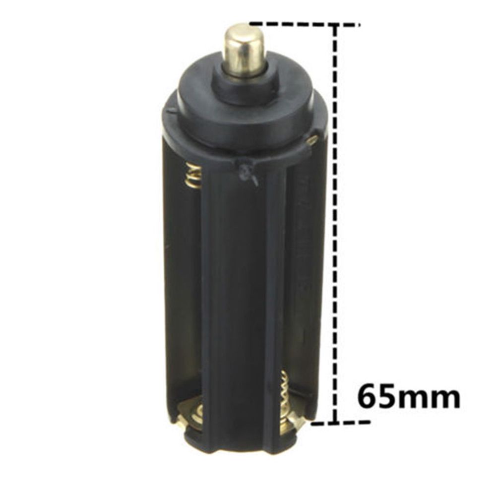 Đèn pin nhựa 2 trong 1 18650 1 vỏ trắng AAA