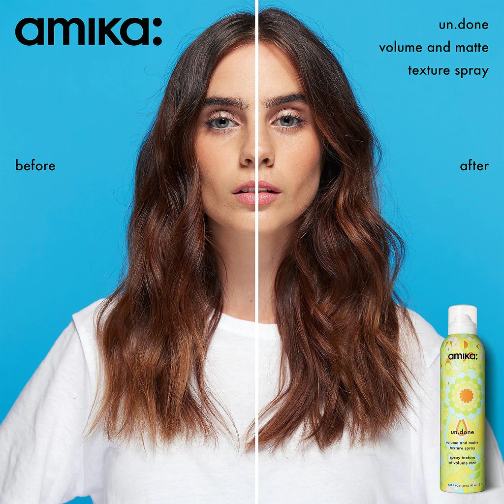 Xịt làm phồng và giữ nếp tóc Amika Volume and matte texture spray