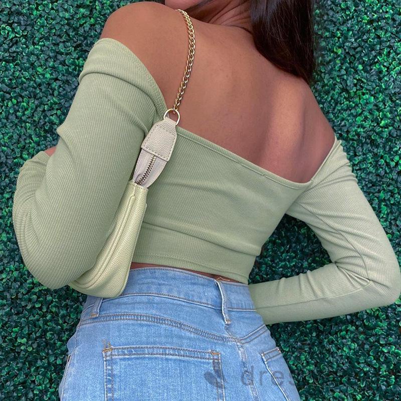 Áo tay dài cổ chữ V màu sắc thời trang cho nữ