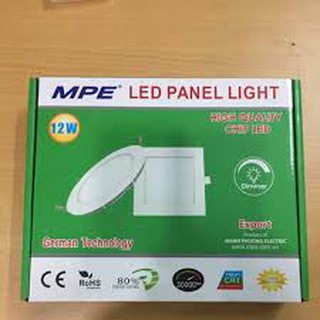 Đèn chính hãng mpe-đèn âm trần tròn led panel mpe series rpl