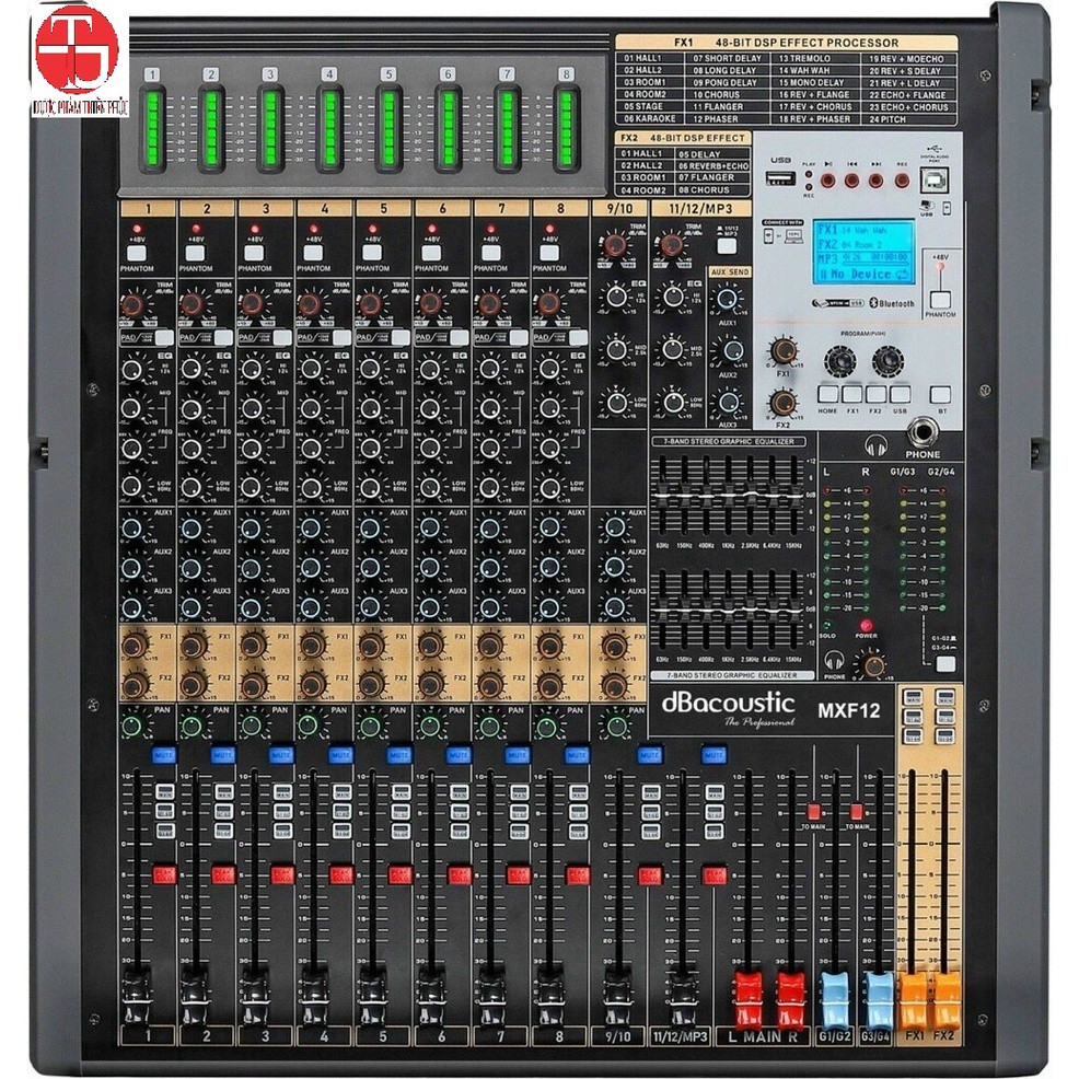 Mixer bàn dB Acoustic MFX12 - Hàng Chính Hãng năm 2022 - Công Ty Thiên Phúc