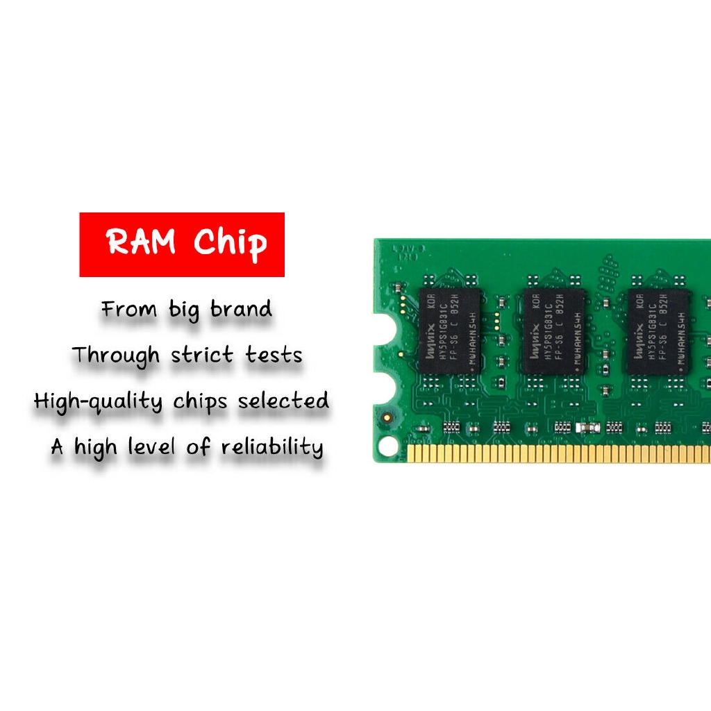 Set 2 Ram Máy Tính 2gb Ddr2 667mhz 2rx8 Pc2-5300u 240pin Dimm | BigBuy360 - bigbuy360.vn