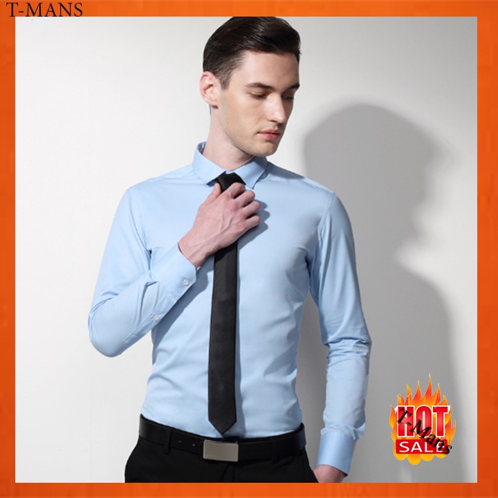 áo sơ mi nam hàn quốc-tặng kèm cà vạt cao cấp | BigBuy360 - bigbuy360.vn